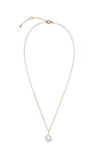 14K Gold Filled Handmade 1.6mmx450mm plateCablechain with 4mmx10mm Freshwater Pear Necklace[Firenze Jewelry] 피렌체주얼리